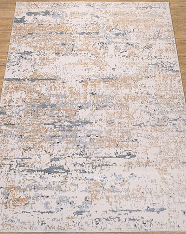 Ковер российский 25631-24348 Каскад (PP Heatset Высокоплотный, бежевый, кремовый)