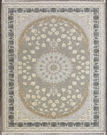 Ковер персидский G142 Mashad 1200 (Акрил, серый)