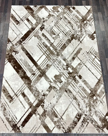 Ковер турецкий V134A Bojnord (PP Heatset Высокоплотный, бежевый, коричневый)