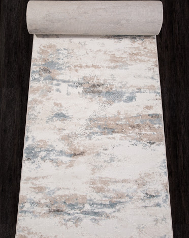 Ковер российский D994 Меринос (Фризе, бежевый, голубой)