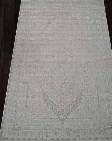 Ковер турецкий D443A Berlin (Фризе, серый)