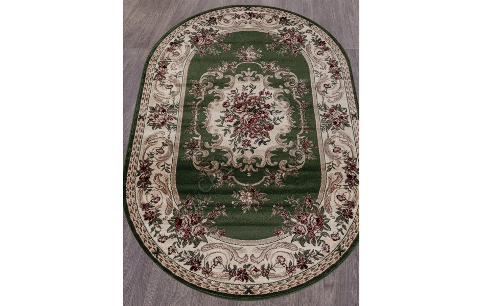 Ковер D057 - GREEN - Овал  COLIZEY