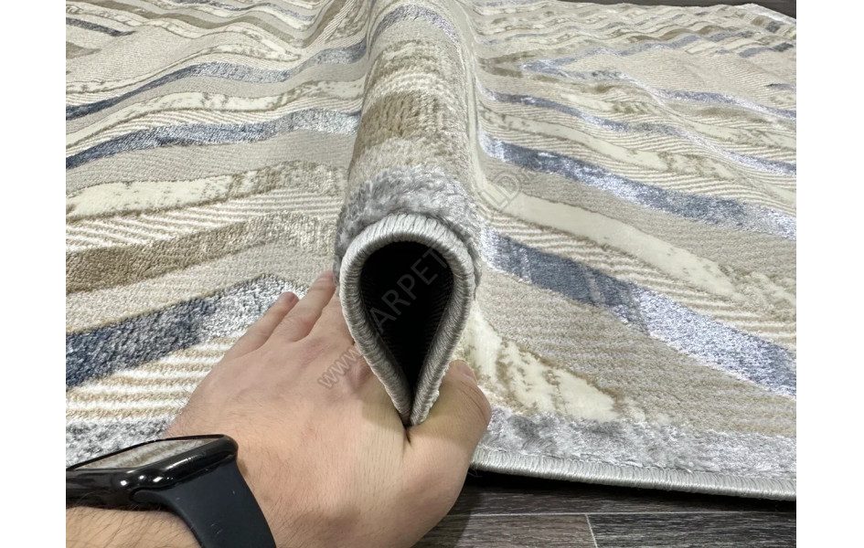 D037A_CREAM SHIRINK BLUE FDY Semnan овал