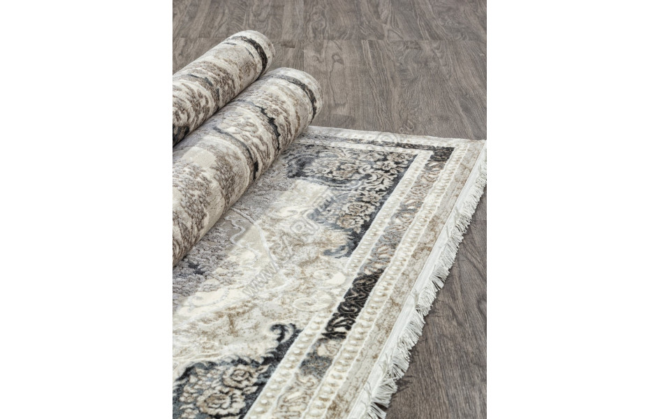 Ковер N2044A - L.BEIGE / D.GREY - Прямоугольник - коллекция POMPEI