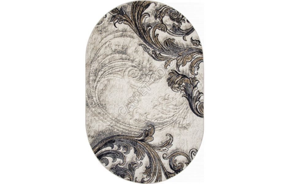 Ковер D754 - BEIGE - Овал - коллекция TORNADO