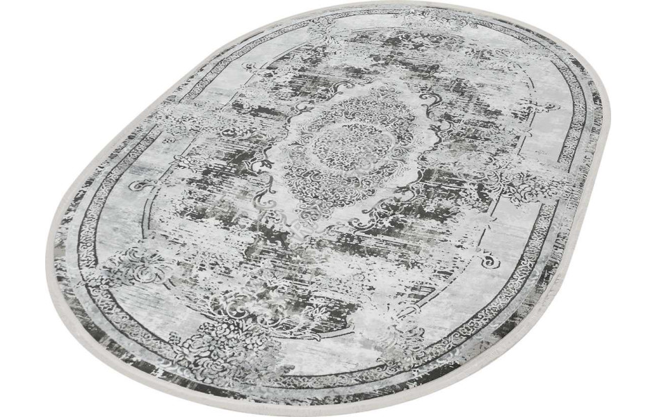 38713B OVAL L.GREY / WHITE Nova Avalon