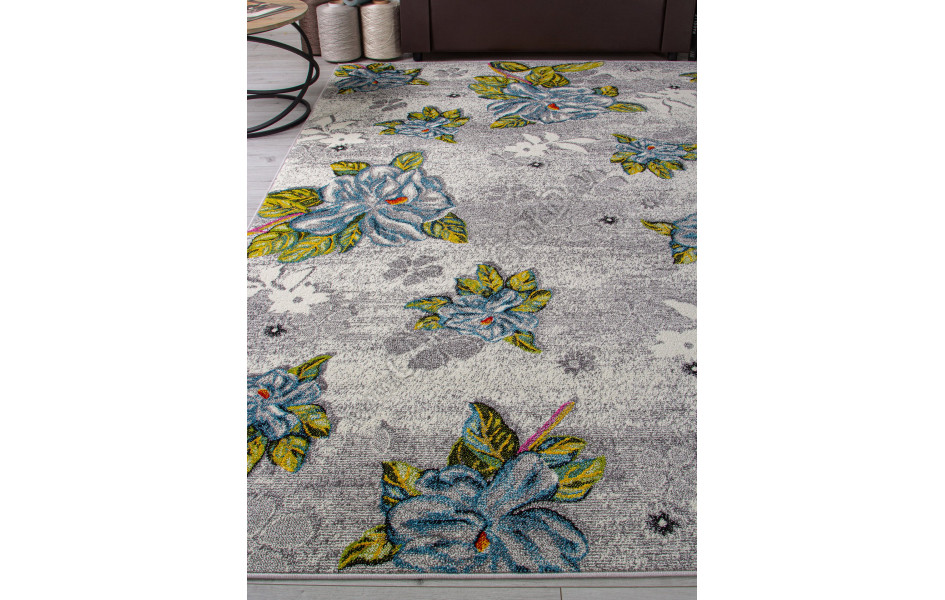 Ковер комнатный на пол AC44 GRAY